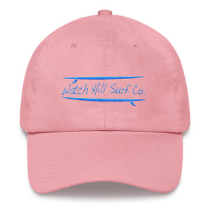 Watch Hill Surf Co. 'Parallel Boards' Hat (Cyan) - Watch Hill RI t-shirts with vintage surfing and motorcycle designs.