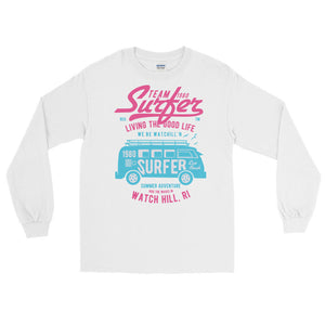 Watchill'n 'Team Surfer' - Long-Sleeve T-Shirt (Pink) - Watchill'n