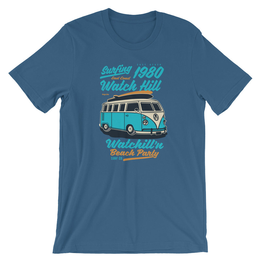 Watchill'n 'Beach Party' - Short-Sleeve Unisex T-Shirt (Turquoise) - Watchill'n