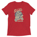 Watchill’n ‘Scooter Club’ Unisex Short Sleeve t-shirt (Creme/Grey) - Watch Hill RI t-shirts with vintage surfing and motorcycle designs.