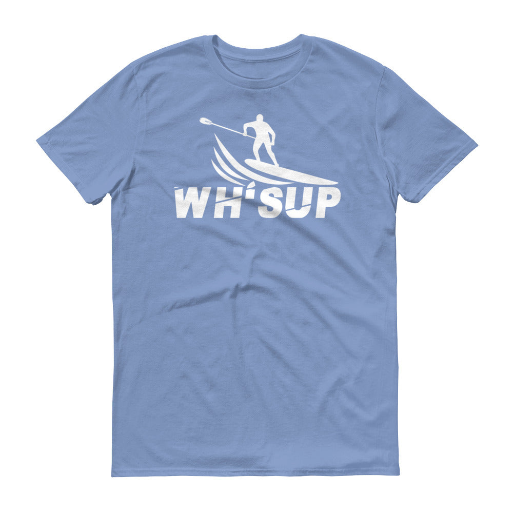 Watchill'n 'WH-SUP Paddle Boarding' - Short-Sleeve Unisex T-Shirt (White) - Watchill'n