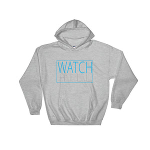 Watch Hill 'Rectangular Logo' - Hoodie (Cyan/Grey) - Watchill'n