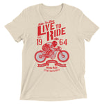 Watchill’n ‘Live To Ride’ Unisex Short sleeve t-shirt (Red) - Watchill'n