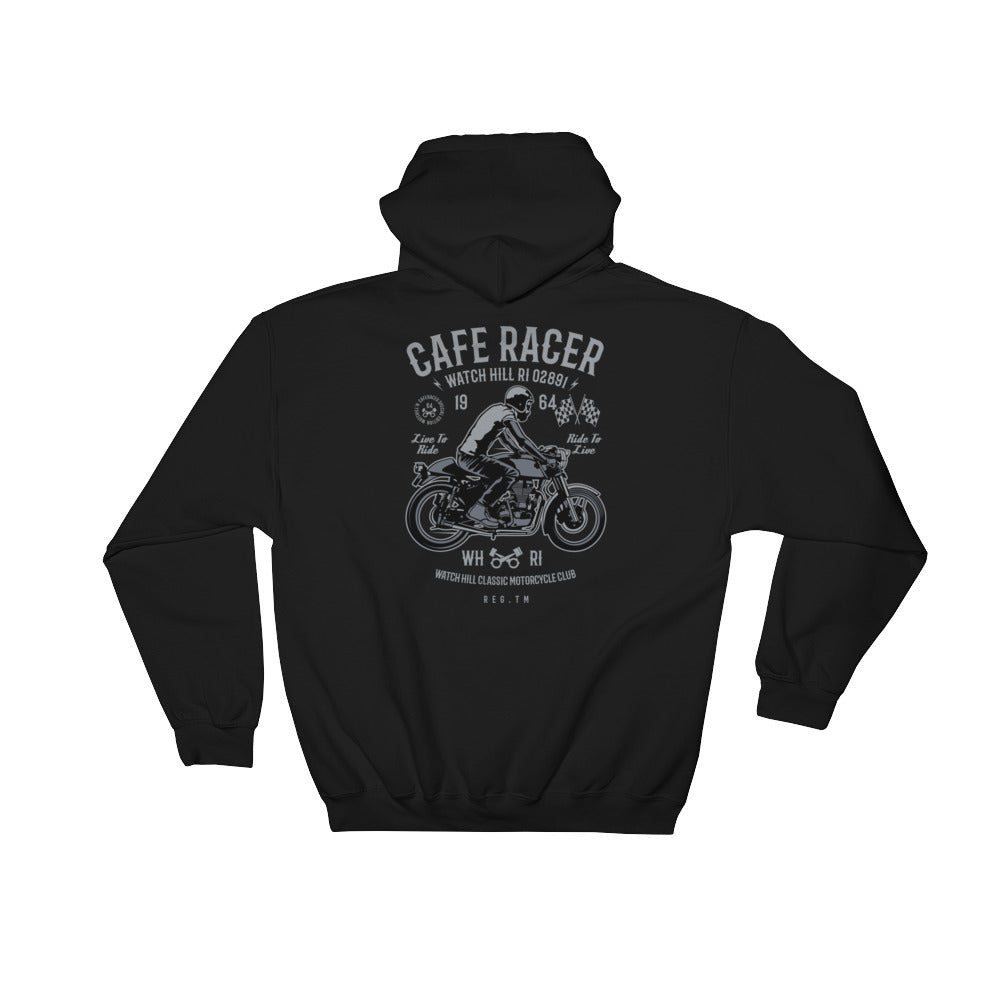 Watchill'n 'Cafe Racer' - Hooded Sweatshirt (Grey) - Watchill'n