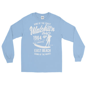 Watchill'n 'Surf's Up' - Long-Sleeve T-Shirt (White) - Watchill'n