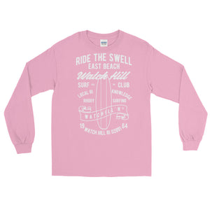 Watchill'n 'Ride the Swell' - Long-Sleeve T-Shirt (White) - Watchill'n