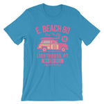 Watchill'n 'Beach Buggy' - Short-Sleeve Unisex T-Shirt (Pink/Turquoise) - Watchill'n