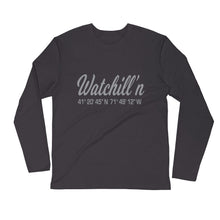 Load image into Gallery viewer, Watchill&#39;n &#39;Coordinate&#39; Logo Premium Long Sleeve Fitted Crew (Grey) - Watchill&#39;n
