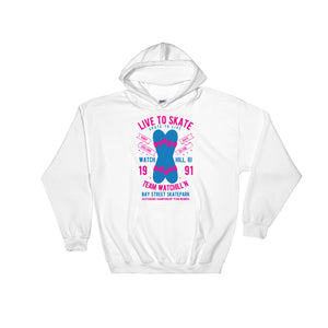 Watchill'n 'Live to Skate' - Hoodie (Pink/Blue) - Watchill'n