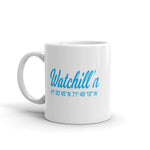 Watchill'n 'Local Coordinates' Ceramic Mug - (Cyan) - Watch Hill RI t-shirts with vintage surfing and motorcycle designs.