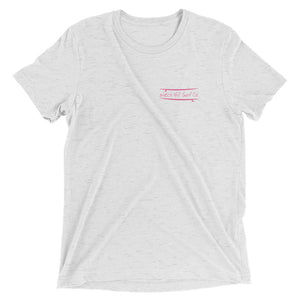 Watch Hill Surf Co. 'Parallel Boards' Unisex Short sleeve t-shirt (Pink) - Watch Hill RI t-shirts with vintage surfing and motorcycle designs.