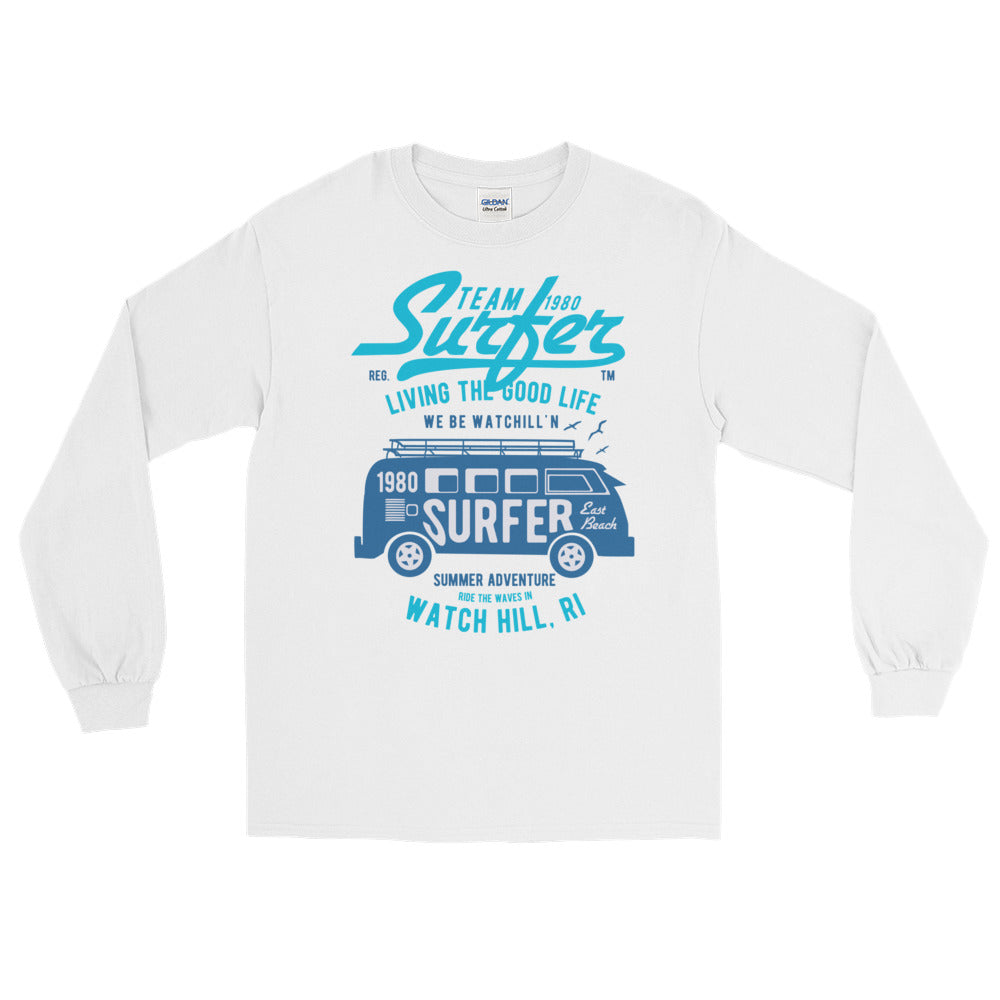 Watchill'n 'Team Surfer' - Long-Sleeve T-Shirt (Turquoise) - Watchill'n