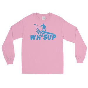 Watchill'n 'WH-SUP Paddle Boarding' - Long-Sleeve T-Shirt (Blue) - Watchill'n