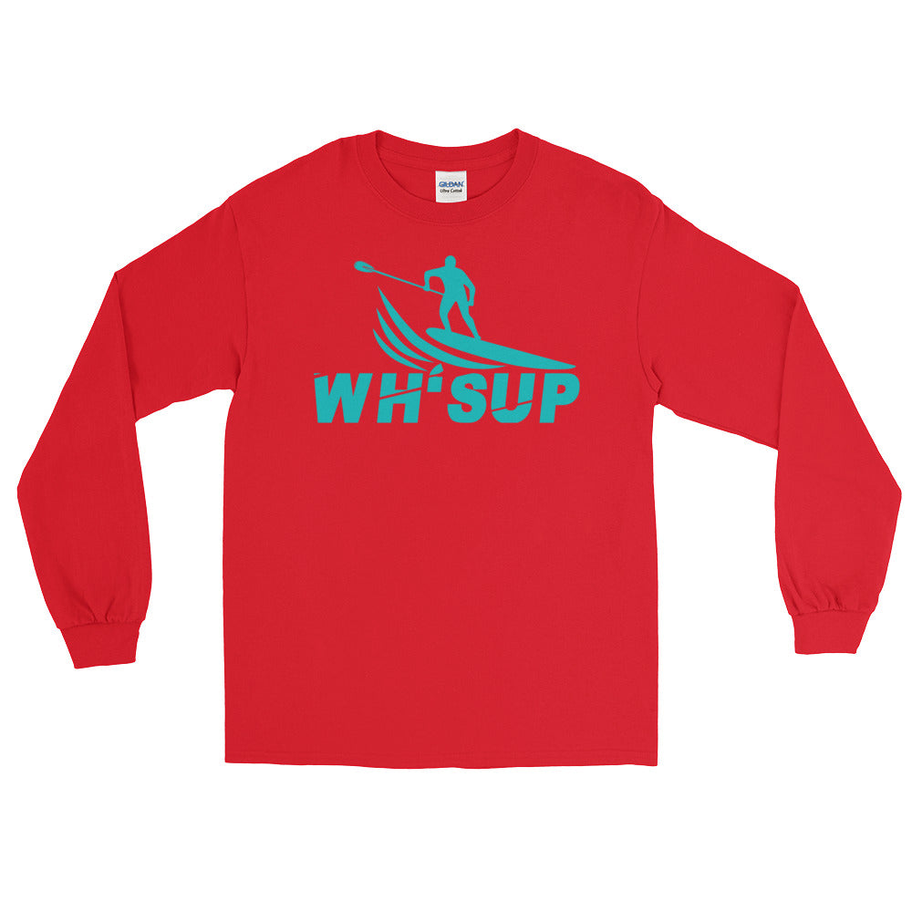 Watchill'n 'WH-SUP Paddle Boarding' - Long Sleeve T-Shirt (Turquoise) - Watchill'n