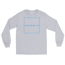 Load image into Gallery viewer, Watchill&#39;n &#39;Box Logo&#39; - Long Sleeve T-Shirt (Blue) - Watchill&#39;n
