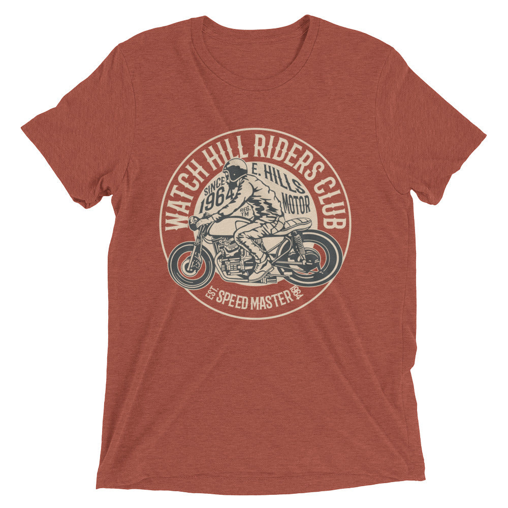 Watchill’n ‘Riders Club’ Unisex Short sleeve t-shirt (Tan) - Watchill'n