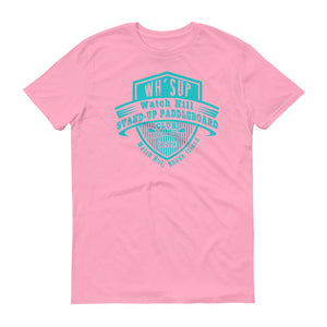 Watchill'n 'Paddle Board Club' - Short-Sleeve Unisex T-Shirt (Turqoise) - Watchill'n