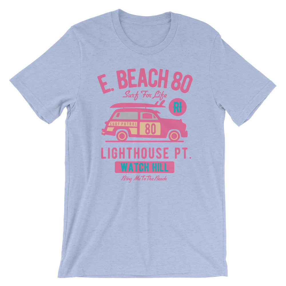 Watchill'n 'Beach Buggy' - Short-Sleeve Unisex T-Shirt (Pink/Turquoise) - Watchill'n