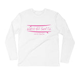 Watch Hill Surf Co. 'Parallel Boards' Premium Long Sleeve Fitted Crew (Pink) - Watch Hill RI t-shirts with vintage surfing and motorcycle designs.