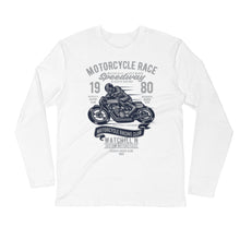 Load image into Gallery viewer, Watchill’n ‘Speedway’ Premium Long Sleeve Fitted Crew (Grey/Navy) - Watchill&#39;n