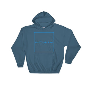 Watchill'n 'Box Logo' - Hoodie (Blue) - Watchill'n
