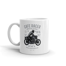Load image into Gallery viewer, Watchill&#39;n &#39;Cafe Racer&#39; Ceramic Mug - (Grey/Black) - Watch Hill RI t-shirts with vintage surfing and motorcycle designs.