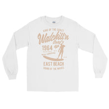 Load image into Gallery viewer, Watchill&#39;n &#39;Surf&#39;s Up&#39; - Long-Sleeve T-Shirt (Khaki) - Watchill&#39;n