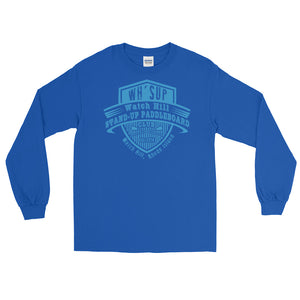 Watchill'n 'Paddle Board Club' - Long-Sleeve T-Shirt (Blue) - Watchill'n