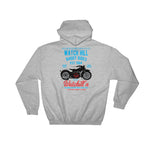 Watchill'n 'Rhody Rides' - Hooded Sweatshirt (Blue/Red) - Watchill'n