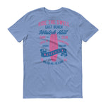 Watchill'n 'Ride the Swell' - Short-Sleeve Unisex T-Shirt (Blue/Pink) - Watchill'n