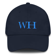 Load image into Gallery viewer, Watch Hill &#39;WH&#39; Logo Hat (Cyan) - Watch Hill RI t-shirts with vintage surfing and motorcycle designs.