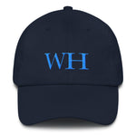 Watch Hill 'WH' Logo Hat (Cyan) - Watch Hill RI t-shirts with vintage surfing and motorcycle designs.