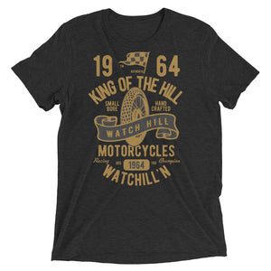 Watchill’n ‘King of the Hill’ Unisex Short sleeve t-shirt (Gold/Black) - Watchill'n