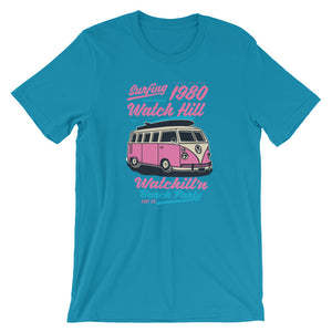 Watchill'n 'Beach Party' - Short-Sleeve Unisex T-Shirt (Pink) - Watchill'n