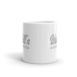 Watchill'n 'Local Coordinates' Ceramic Mug - (Grey) - Watch Hill RI t-shirts with vintage surfing and motorcycle designs.