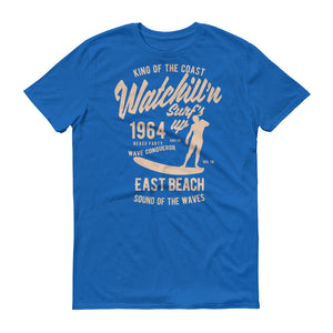 Watchill'n 'Surf's Up' - Short-Sleeve Unisex T-Shirt (Khaki) - Watchill'n