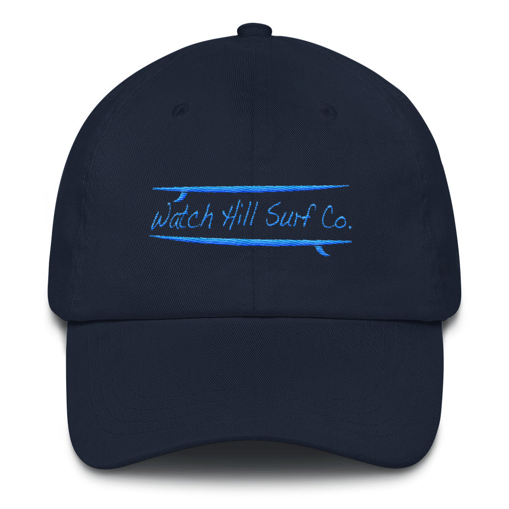 Watch Hill Surf Co. 'Parallel Boards' Hat (Cyan) - Watch Hill RI t-shirts with vintage surfing and motorcycle designs.