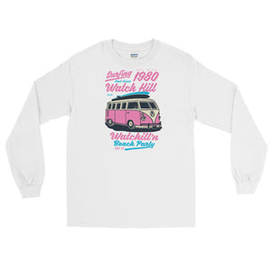 Watchill'n 'Beach Party' - Long-Sleeve T-Shirt (Pink) - Watchill'n