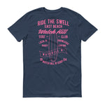 Watchill'n 'Ride the Swell' - Short-Sleeve Unisex T-Shirt (Pink) - Watchill'n