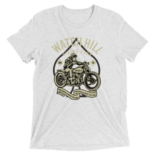 Load image into Gallery viewer, Watchill’n ‘Riders Club 2’ Unisex Short sleeve t-shirt (Creme/Dk Grey) - Watchill&#39;n