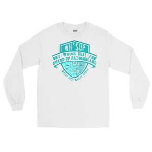 Watchill'n 'Paddle Board Club' - Long-Sleeve T-Shirt (Turquoise) - Watchill'n