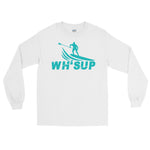 Watchill'n 'WH-SUP Paddle Boarding' - Long Sleeve T-Shirt (Turquoise) - Watchill'n