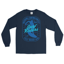Load image into Gallery viewer, Watchill&#39;n &#39;Surf Rider&#39; - Long-Sleeve T-Shirt (Navy) - Watchill&#39;n