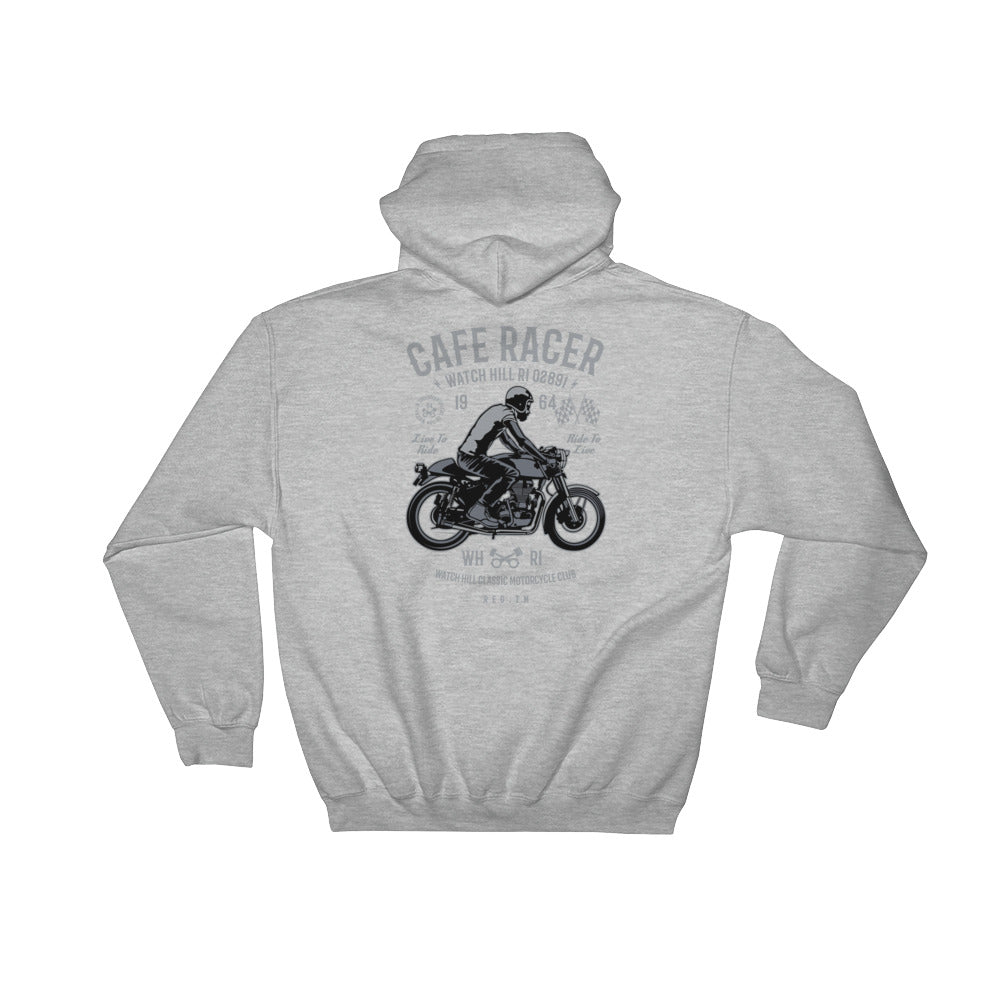 Watchill'n 'Cafe Racer' - Hooded Sweatshirt (Grey) - Watchill'n