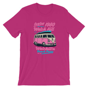 Watchill'n 'Beach Party' - Short-Sleeve Unisex T-Shirt (Pink) - Watchill'n