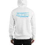 Watch Hill Surf Co. 'Parallel Boards' Unisex Hoodie - (Blue) - Watch Hill RI t-shirts with vintage surfing and motorcycle designs.