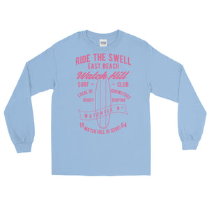 Watchill'n 'Ride the Swell' - Long-Sleeve T-Shirt (Pink) - Watchill'n