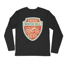 Load image into Gallery viewer, Watchill’n ‘Beach Rider’ Premium Long Sleeve Fitted Crew (Rust/Creme) - Watchill&#39;n
