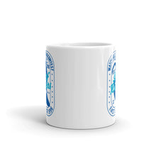 Load image into Gallery viewer, Watchill&#39;n &#39;Surf RIder&#39; Ceramic Mug - (Navy/Turquoise) - Watch Hill RI t-shirts with vintage surfing and motorcycle designs.