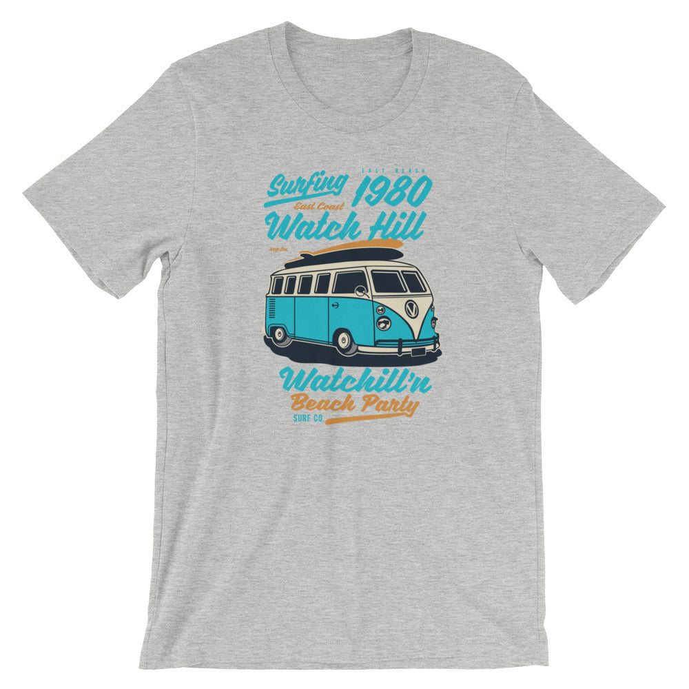 Watchill'n 'Beach Party' - Short-Sleeve Unisex T-Shirt (Turquoise) - Watchill'n